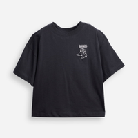 Camiseta de algodão juvenil rodeo cinza