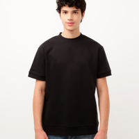 Camiseta de moletom juvenil preta