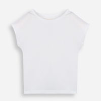 Camiseta juvenil manga curta off white