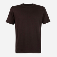 Camiseta juvenil de algodão peruano interlock marrom