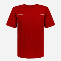Camiseta juvenil de algodão manga curta one piece vermelha