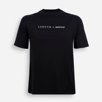 Camiseta juvenil com algodão estampada preta
