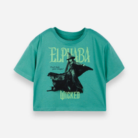 Camiseta infantil over wicked elphaba verde