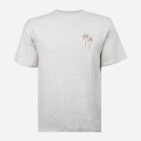 Camiseta juvenil com algodão estampada off white