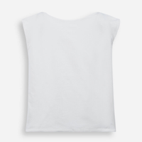 Blusa juvenil de poliamida off white