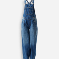 Jardineira juvenil jeans azul