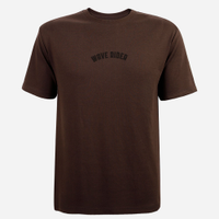 Camiseta juvenil frente estampa wave rider marrom