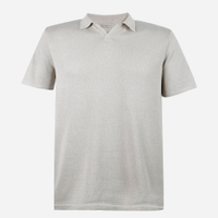 Polo juvenil de tricot bege