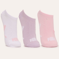 Kit de 3 pares de meias sapatilha puma lilás