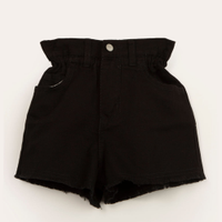 Short infantil clochard de sarja preto