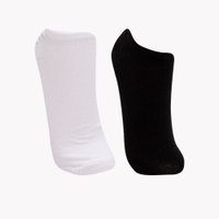 Kit de 2 pares de meias sapatilha multicor