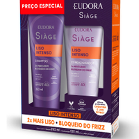 Kit eudora siàge shampoo e condicionador liso intenso 250ml único
