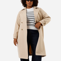 Casaco trench coat plus size bege
