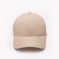 Boné de sarja aba curva bege claro