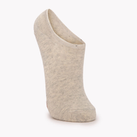 Meia soquete mescla de algodão off white