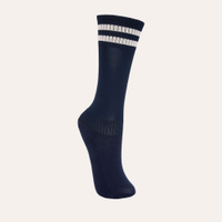 Meião infantil de futebol azul