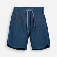 Bermuda boardshort infantil lisa azul