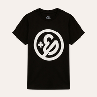 Camiseta de algodão infantil enaldinho preto