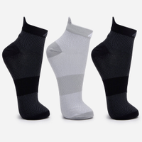 Kit de 3 meias esportivasmasculinas cano médio colorido
