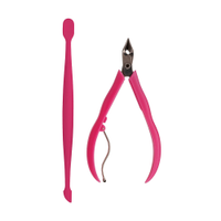 Alicate de cutículas plástico proart rosa