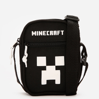 Bolsa shoulder bag infantil minecraft - preto