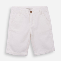 Bermuda de sarja infantil bolso chino off white