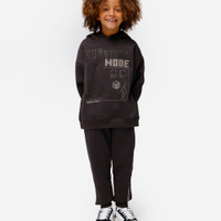 Calça jogger infantil de moletom minecraft cinza