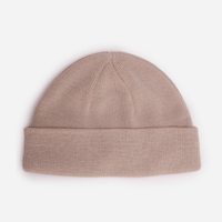 Gorro curto masculino de tricot cinza