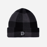 Gorro masculino xadrez preto