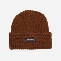 Gorro masculino texturizado marrom