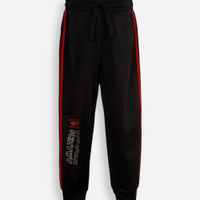 Calça jogger infantil com listra homem aranha preta