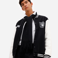 Cachecol masculino com viscose e franjas preto