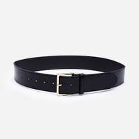 Cinto feminino texturizado preto