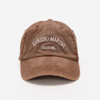 Boné feminino aba curva expresso martini cocktail estonado marrom