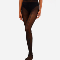 Meia calça feminina fio 15 lurex preta