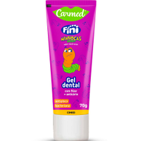Pasta de dente carmed com fluor fini minhocas 70g