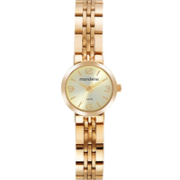Relógio mondaine analógico 32690lpmvde1kb dourado