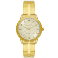 Relógio feminino orient fgss0234c1kx analógico dourado