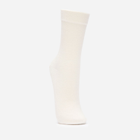 Meia cano longo de algodão - off white