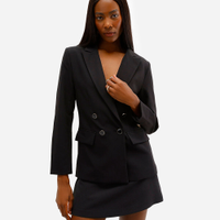 Blazer feminino de alfaiataria preto