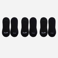 Kit 3 meias invisíveis hoahi preto