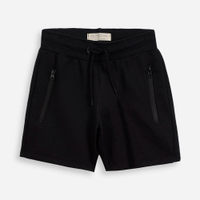 Bermuda infantil de algodão com bolsos preto