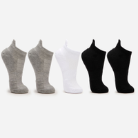 Kit de 5 meias esportivas femininas cano curto colorida