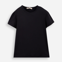 Blusa infantil de poliamida manga curta preta