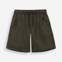 Bermuda infantil de sarja cós elástico verde