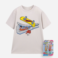 Camiseta infantil de algodão hot wheels cinza