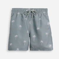Short boardshort infantil coqueiros verde