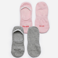 Kit de 2 meias femininas invisíveis colorido