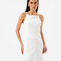 Vestido feminino curto alfaiataria off white