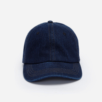 Boné feminino aba curva jeans azul